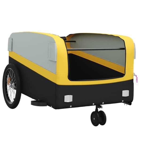 Cykelvagn svart och gul 45 kg järn