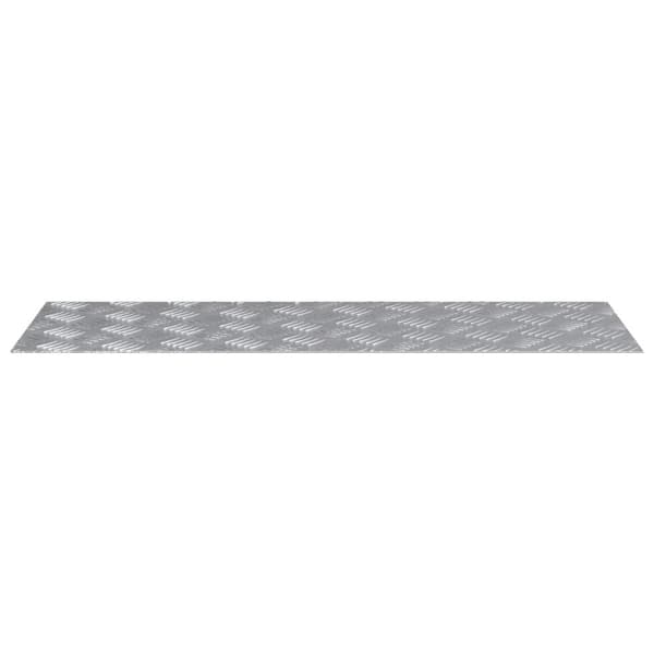 Trappsteg Rektangulär 4 pcs Silver 90 x 30 cm Aluminium