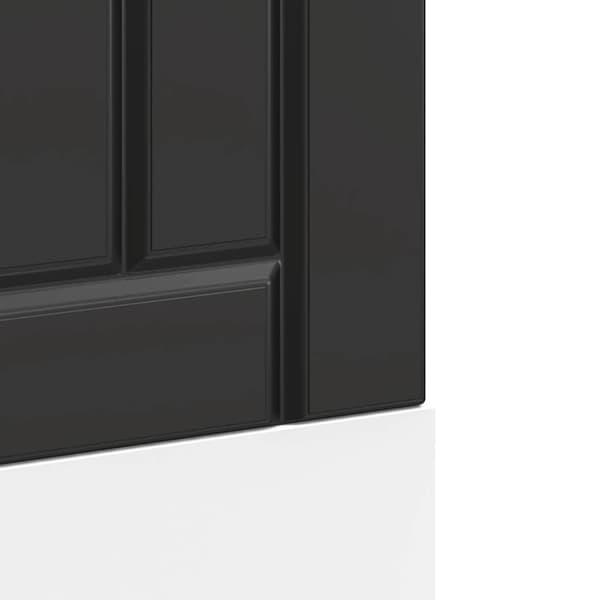 Diskmaskinspanel Lucca svart konstruerat trä