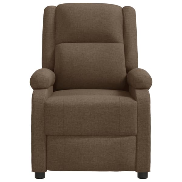 Reclinerfåtölj brun tyg