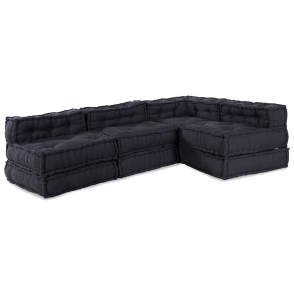 Modulsofa enhet 4 pcs Antracit Tyg