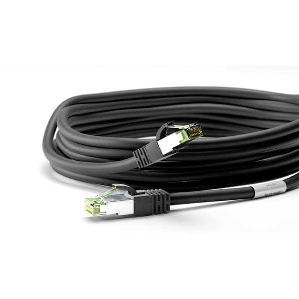 goobay patch-kabel - 5 m - svart