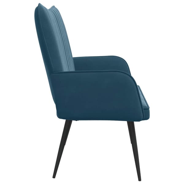 Tvåsitssoffa Blå 115 x 61 x 87 cm Sammet
