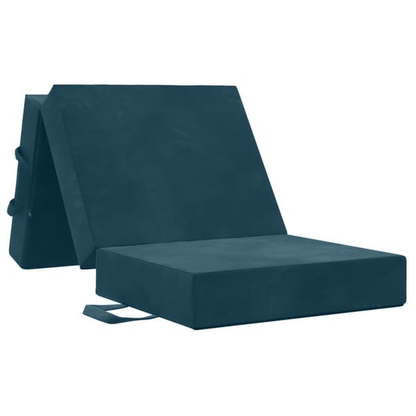 Fällbar Soffbed 90 x 67 x 45 cm Blå