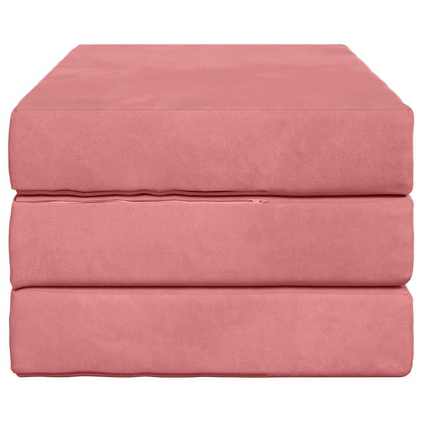 Fällbar Soffbed 100 x 67 x 45 cm Rosa