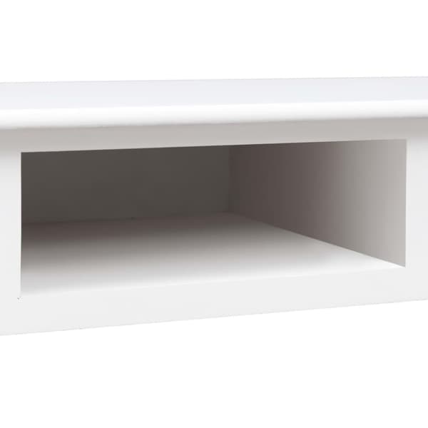 Skrivbord vit 110x45x76 cm trä