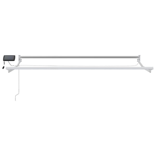Manuell utdragbar markis med LED-lampor 3 x 2,5 m