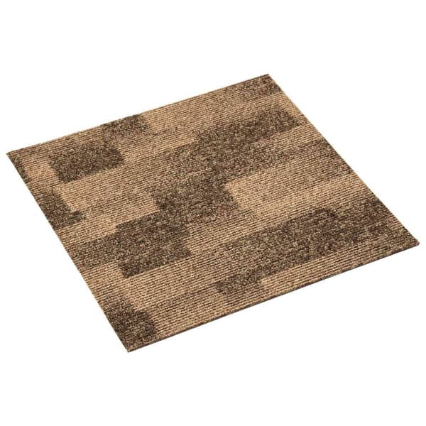 Golvmatta 20 pcs Brun 50 x 50 cm PP