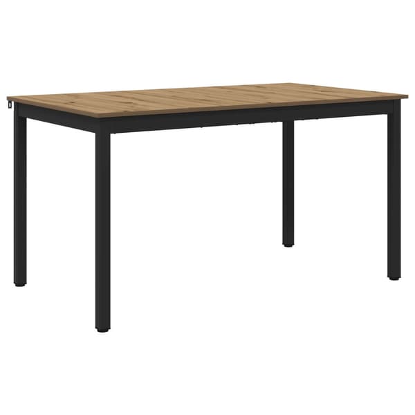 Matbord 140 x 80 x 75 cm METALL Rektangulär