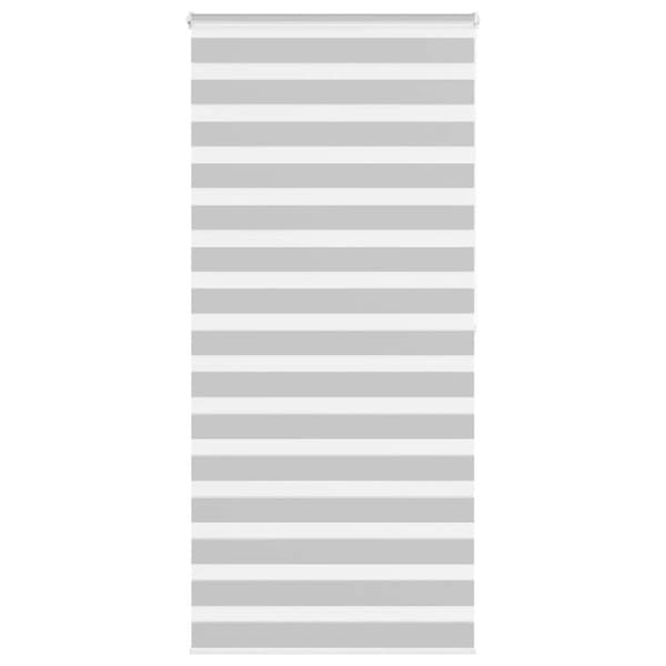 Rullgardin zebra ljusgrå 115x200 cm tyg bredd 110,9cm polyester
