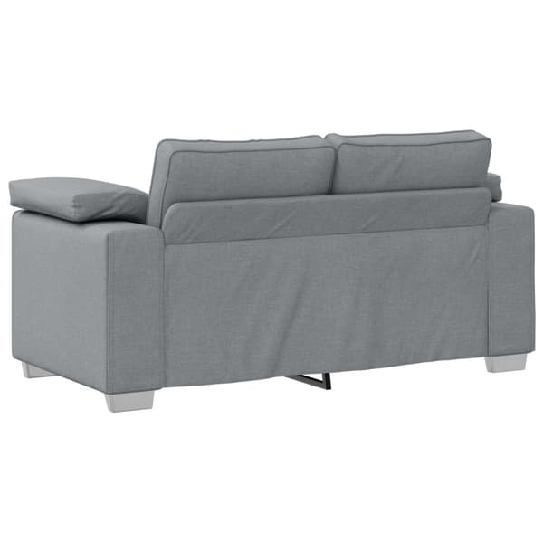 Tvåsitssoffa Ljusgrå 160 cm tyg