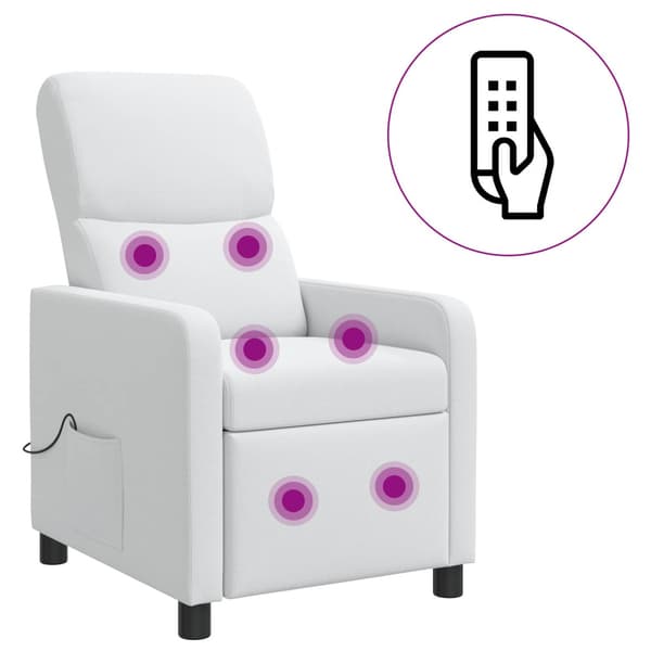 Recliner Vit Tyg
