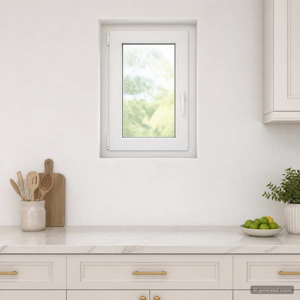 Källarfönster RISOR 40 x 70 cm PVC och glas
