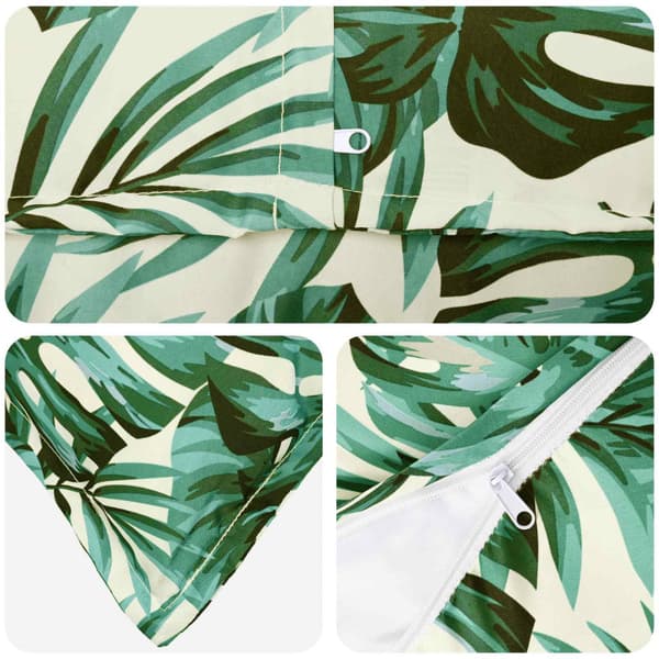 Kuddöverdrag 2 st HOUTEN Bladmönster 50 x 75 cm Polyester