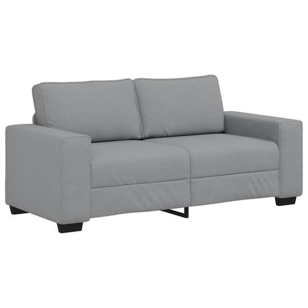2-sitssoffa ljusgrå 180x77x82 cm tyg