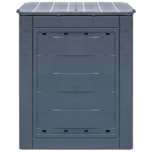 Trädgårdskompost 2 st grå 60x60x73 cm 520 L