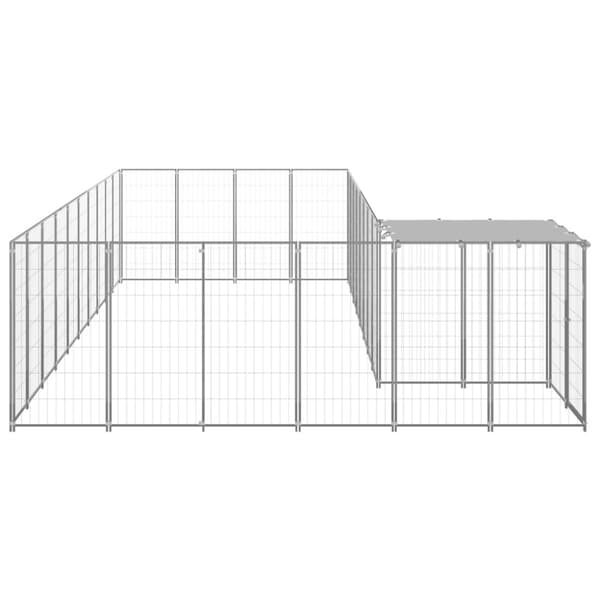 Hundgård silver 19,36 m² stål