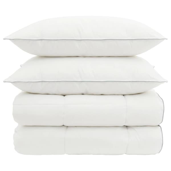 Täcke och kudde set 3 st 220x260 cm 4 årstider 140+220 GSM Ull