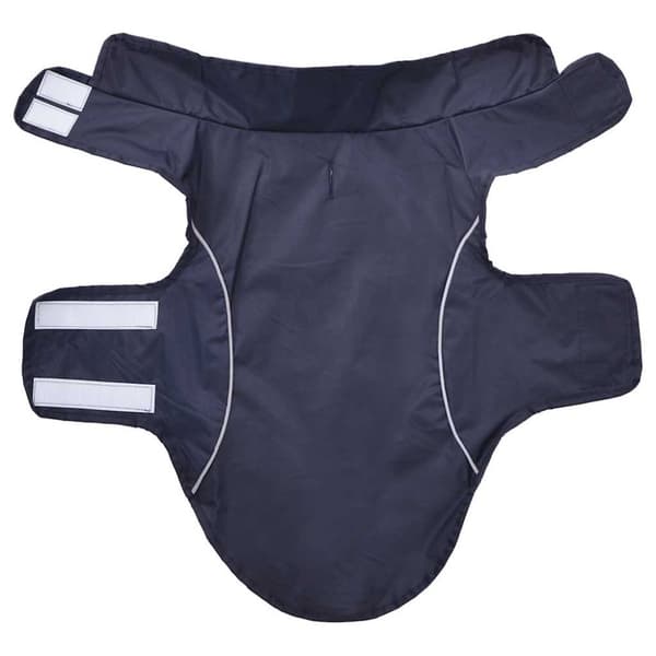 Regnrock för hundar med reflexer polyester marinblå S