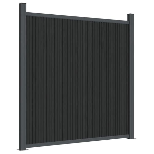 Staketpanel grå 872x186 cm WPC