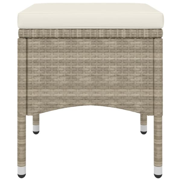 Trädgårdsstolar och pallar 4 delar konstrotting beige