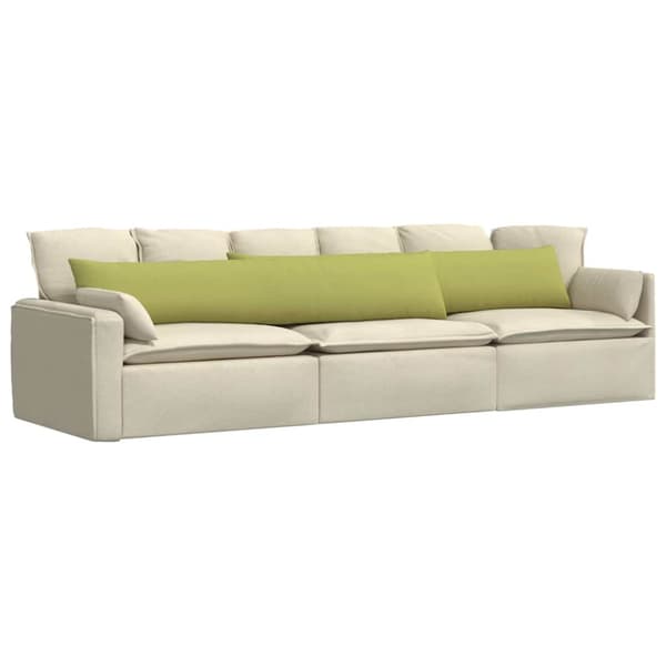 Sofakuddar 2 pcs Ljusgrön 200 x 40 cm tyg