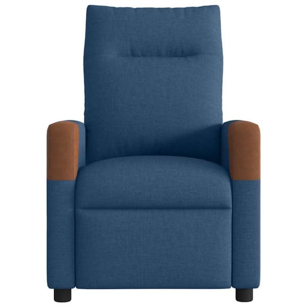 Elektrisk reclinerfåtölj Blå tyg