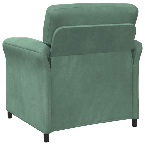 En-sitssoffa Havgrön 88 x 83 x 95 cm Sammet