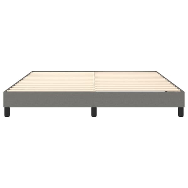 Boxspring-sängram mörkgrå 180x200 cm tyg