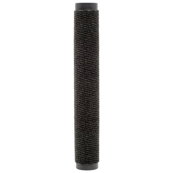 Dörrmattor 2 st rektangulär tuftad 60x90 cm svart
