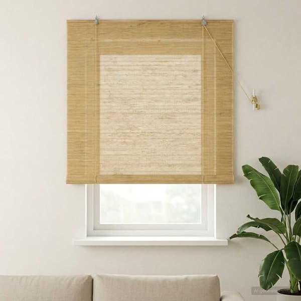 Rullgardin Naturlig 140 x 160 cm Bambu
