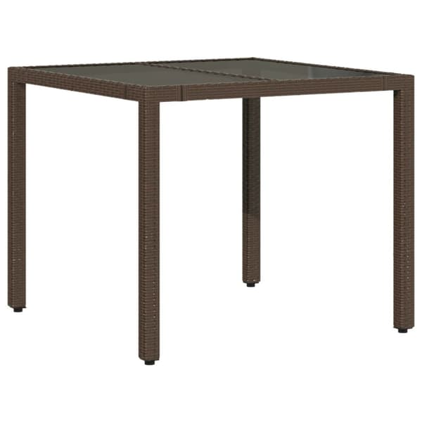 Caféset med dynor 3 delar brun konstrotting