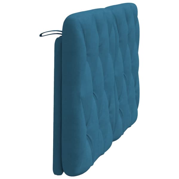 Headboard Cushion Blue 140 cm Velvet