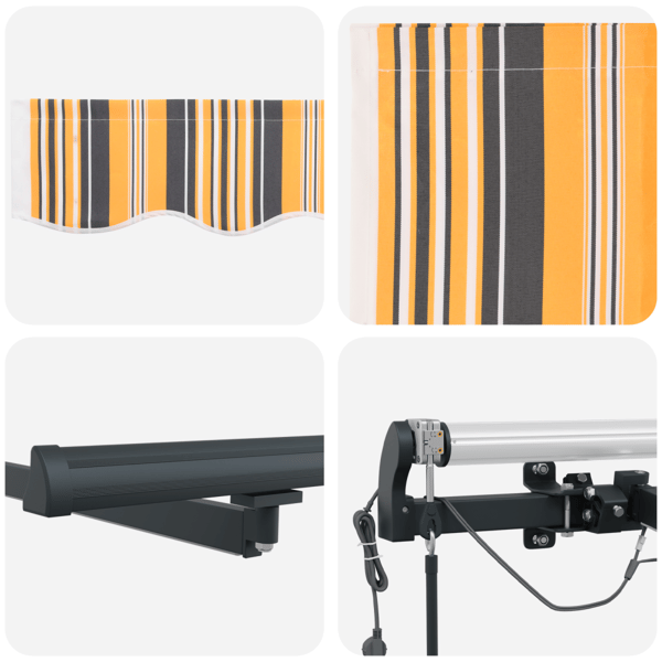Markis tyg Flerfärgsdesign 500 × 350 cm Polyester