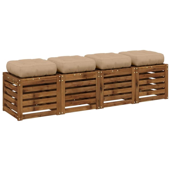 4-delade Sittdynor VIANEN 4 st 100% Polyester Sand
