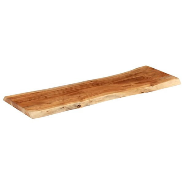 Bordsskiva 120x40x3,8 cm rektangulär massiv akacia rustik kant