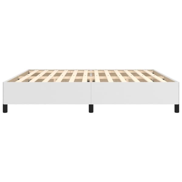 Sängram vit 200x200 cm konstläder