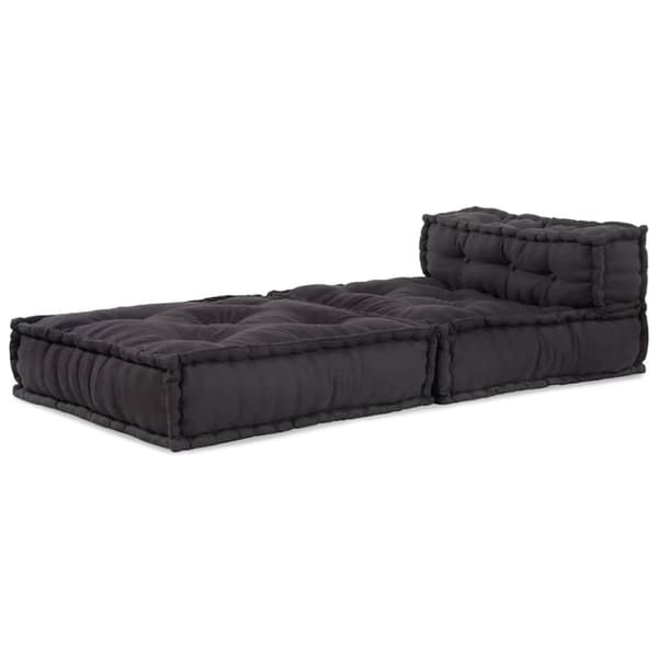 Modulär soffa antracit 70x70x54 tyg