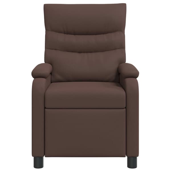 Massagefåtölj Brun Konstläder