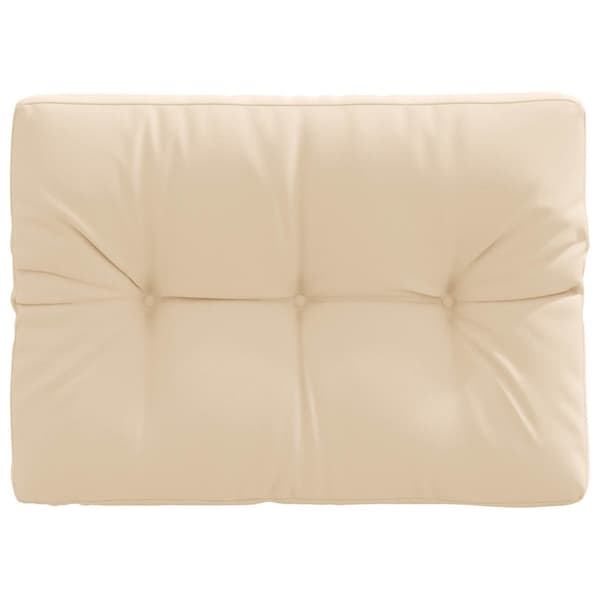 Pallryggkudde VIANEN 100% Polyester Gräddvit 70 x 60 x 12 cm