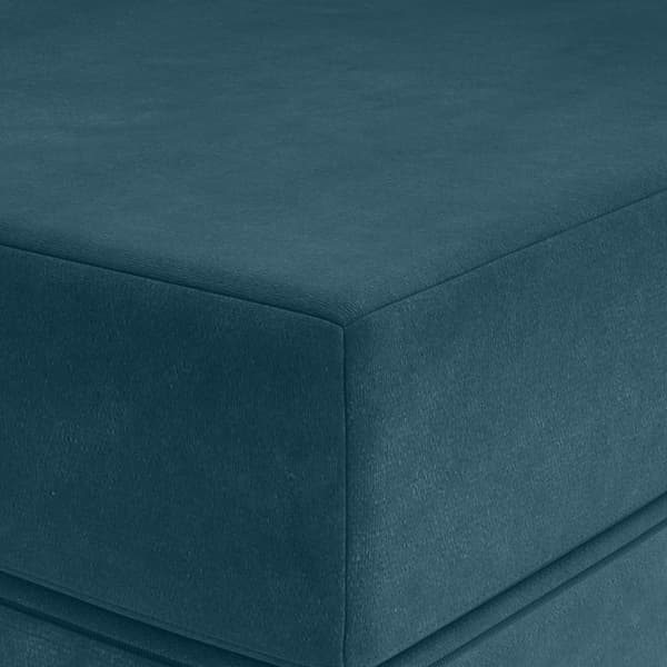 Fällbar Soffbed 100 x 67 x 45 cm Blå