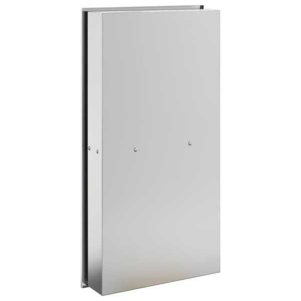 Duschnisch borstad silver 32x62x9 cm rostfritt stål