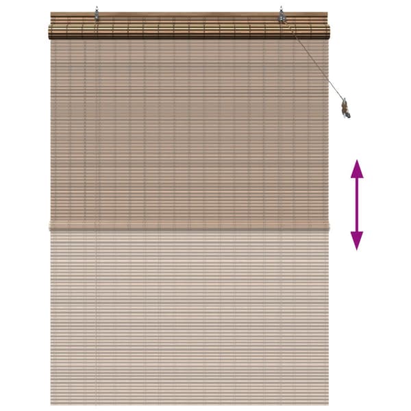Rullgardin Brun 130 x 220 cm Bambu