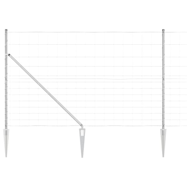 Stängselstolpe Galvaniserad 50 x 1,5 m Stål