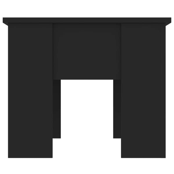Soffbord svart 79x49x41 cm konstruerat trä