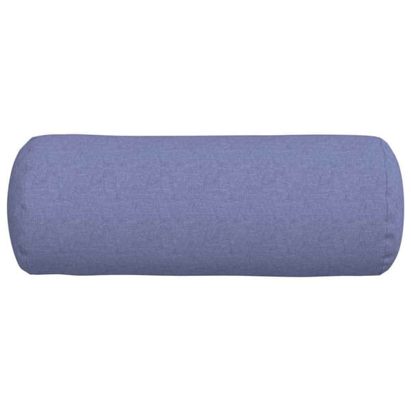Bolsterkuddar 2 pcs Jeansblå Ø 25 x 70 cm tyg