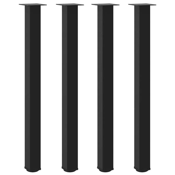 Barbordsben 4 st svarta 110-112 cm stål