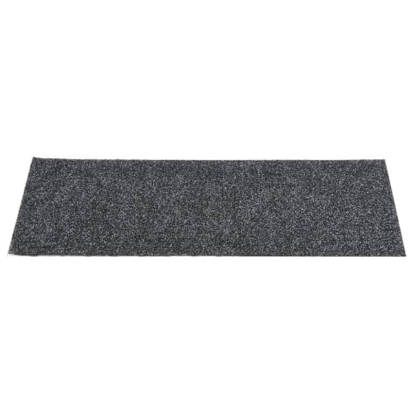 Trappmattor självhäftande 15 st 60x25 cm mörkgrå rektangulära