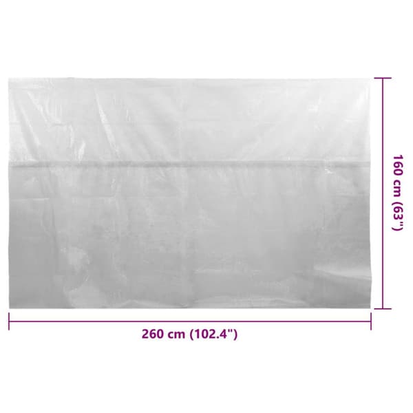 Värmeduk för pool PE 260x160 cm grå