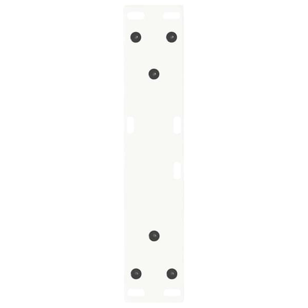 Soffbordsben V-formade 2 st vita 40x(30-31,3) cm stål